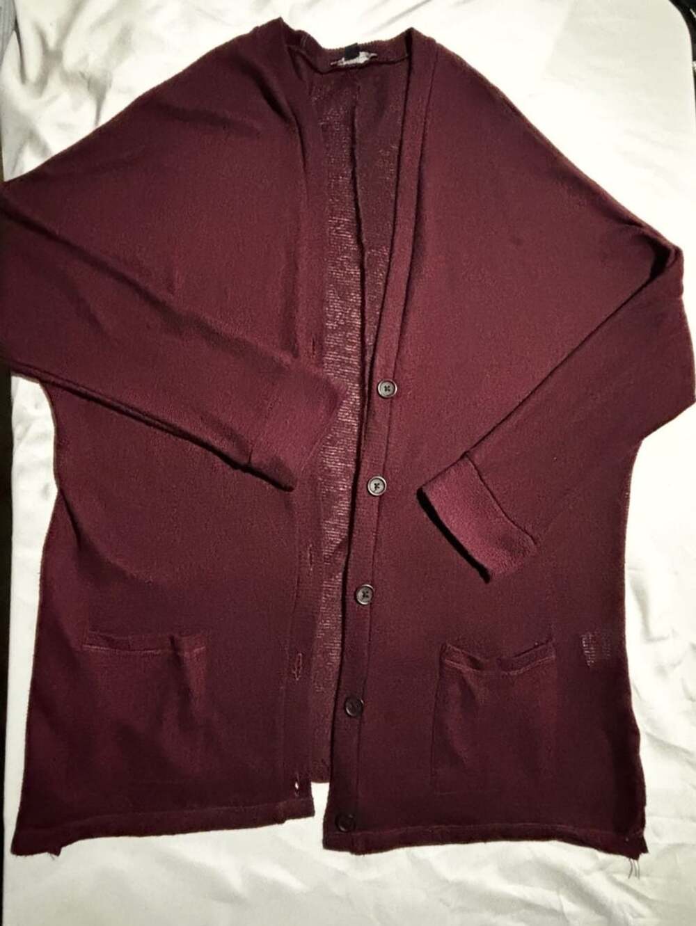 AEO Burgundy Button down Cardigan Sweater XL